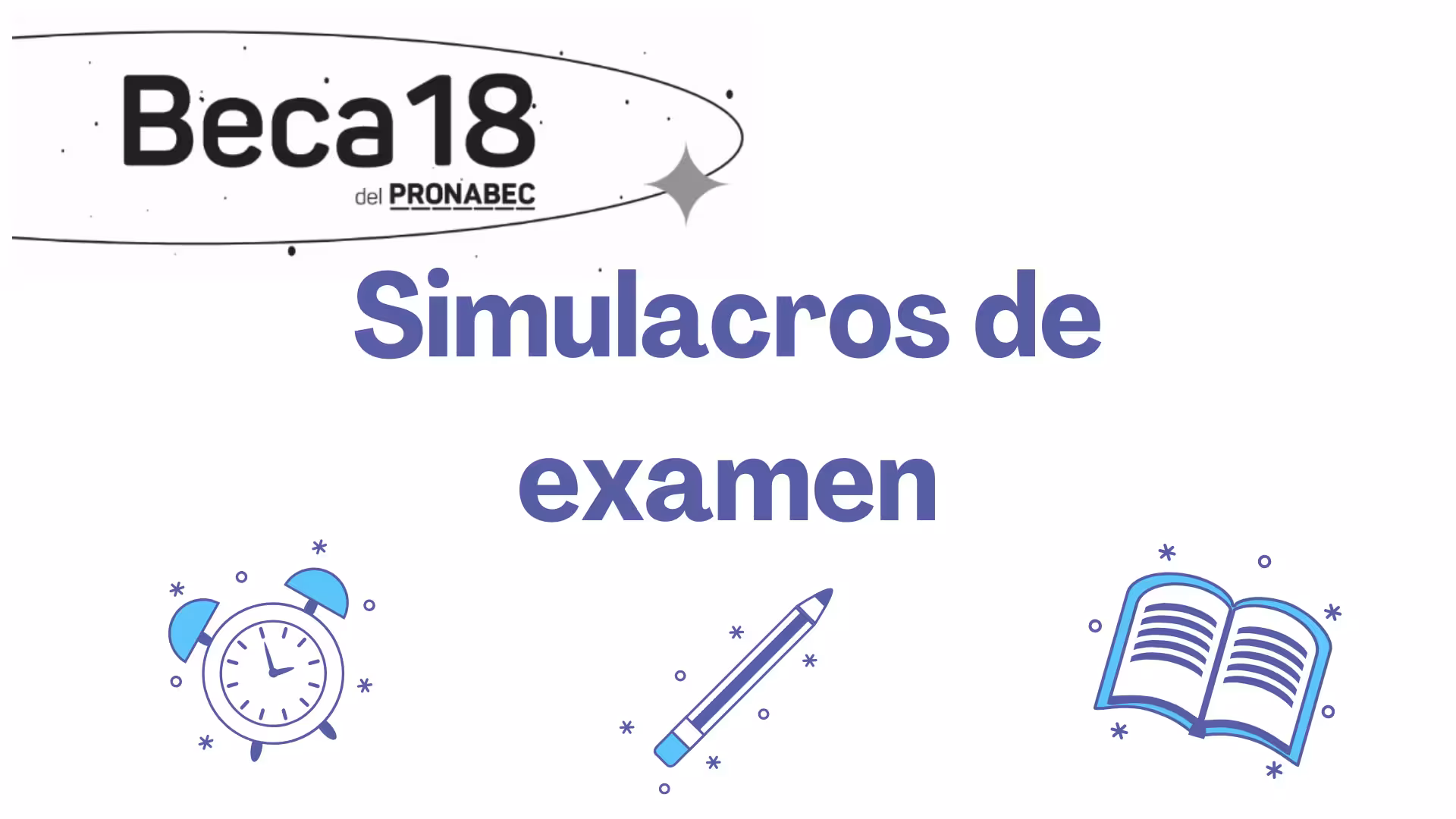 Exámenes de simulacro beca 18 2025